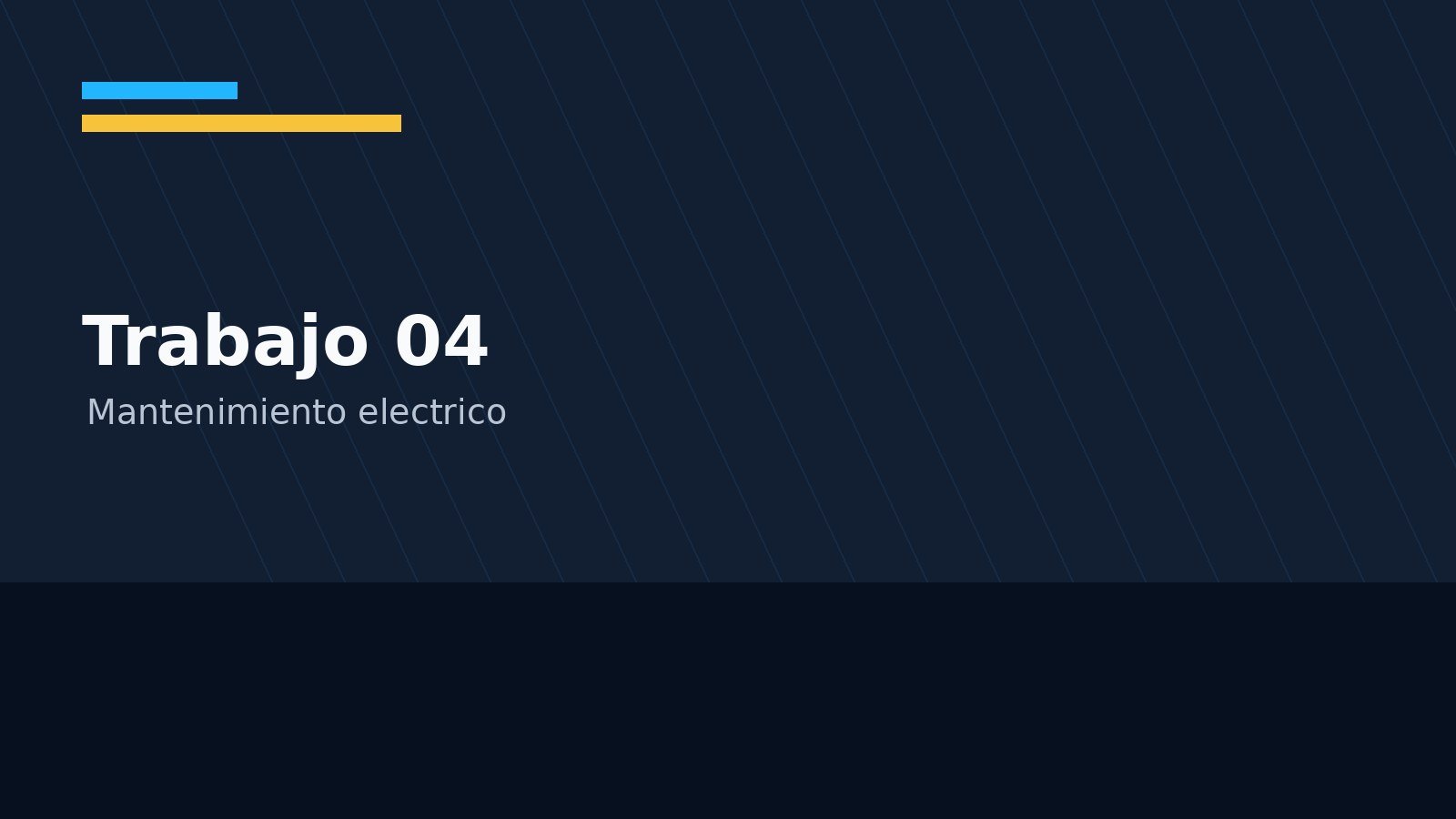 Mantenimiento eléctrico